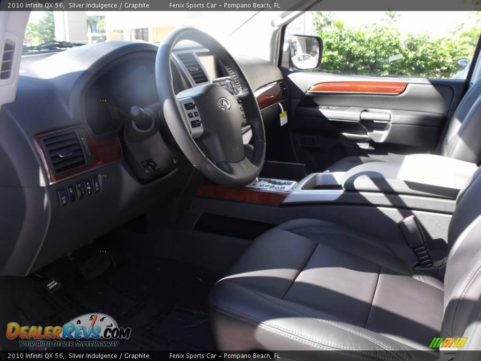 2010 Infiniti QX 56 Silver Indulgence / Graphite Photo #11
