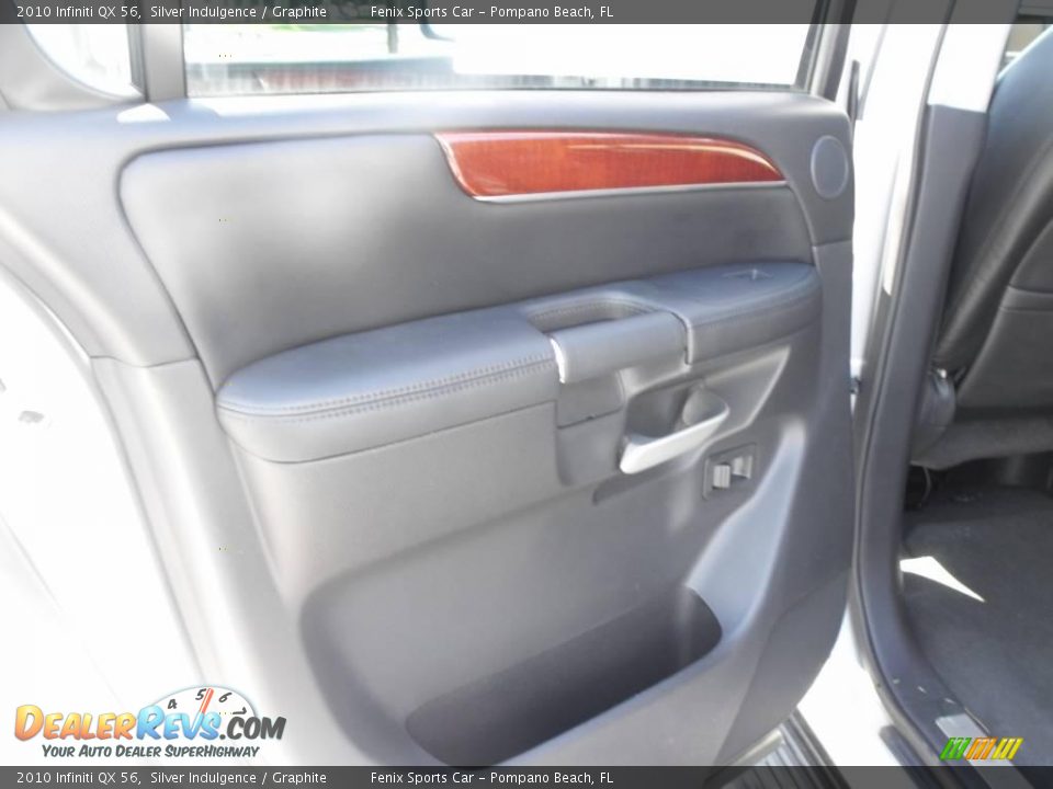 2010 Infiniti QX 56 Silver Indulgence / Graphite Photo #12