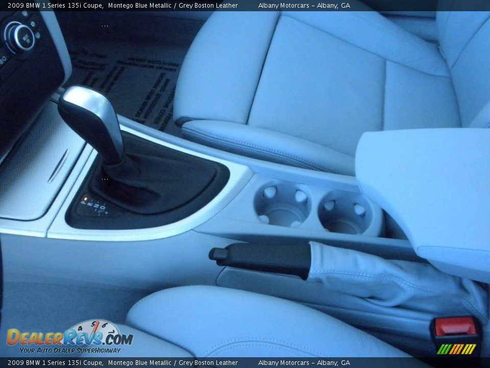 2009 BMW 1 Series 135i Coupe Montego Blue Metallic / Grey Boston Leather Photo #10