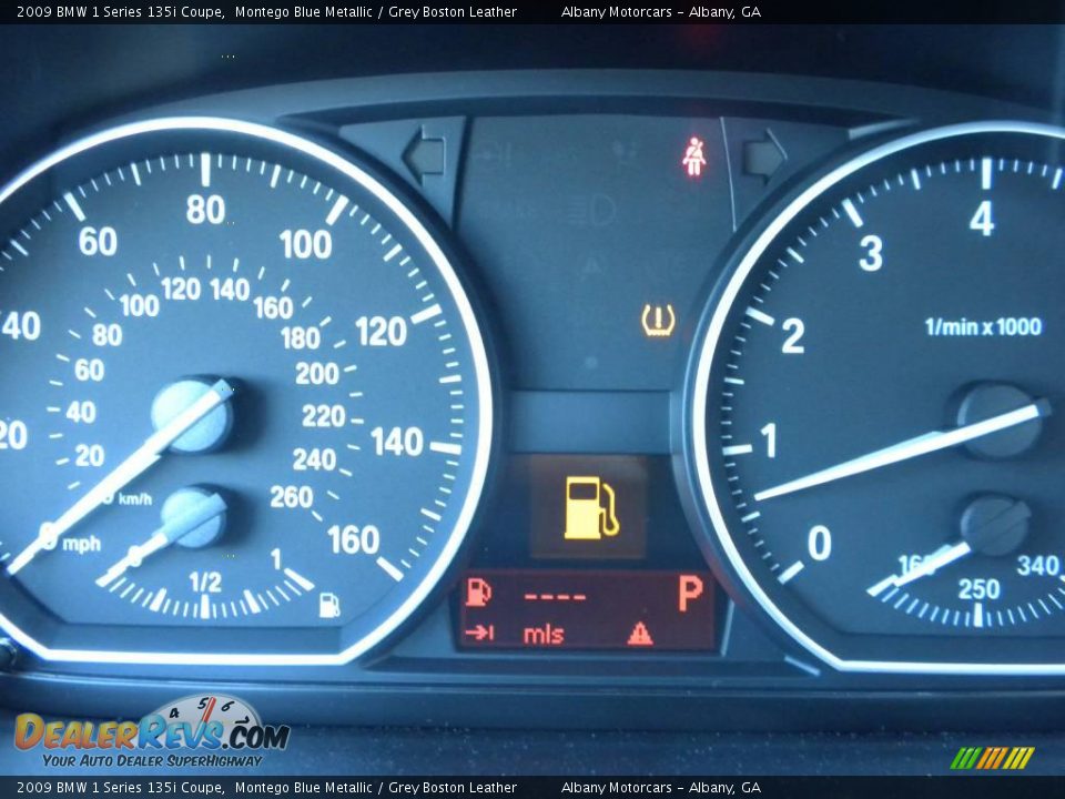2009 BMW 1 Series 135i Coupe Montego Blue Metallic / Grey Boston Leather Photo #14