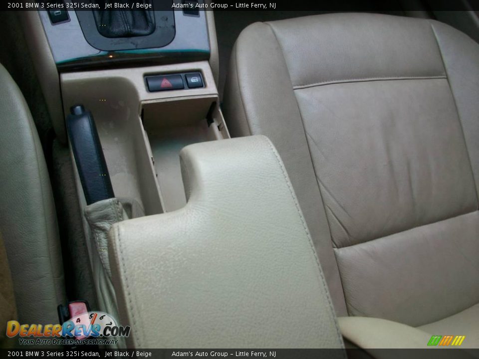 2001 BMW 3 Series 325i Sedan Jet Black / Beige Photo #15