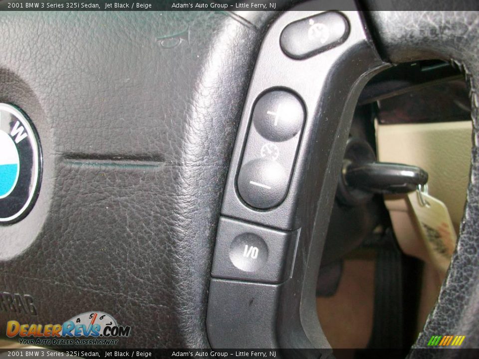 2001 BMW 3 Series 325i Sedan Jet Black / Beige Photo #18