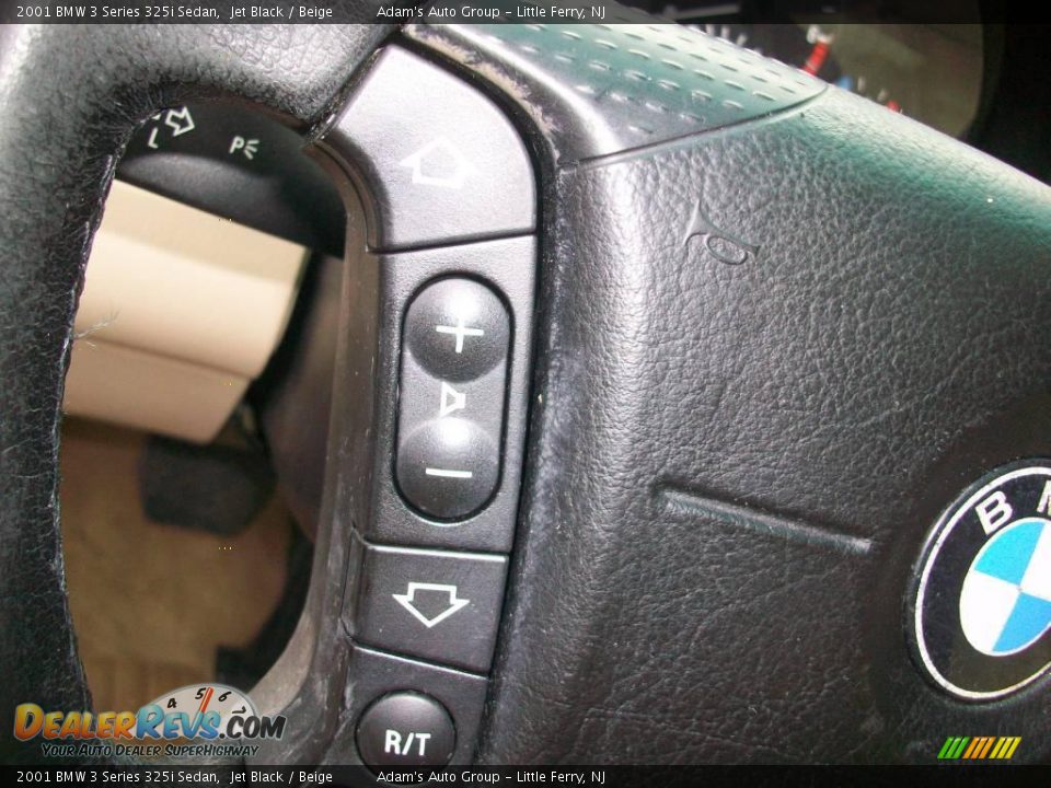 2001 BMW 3 Series 325i Sedan Jet Black / Beige Photo #19