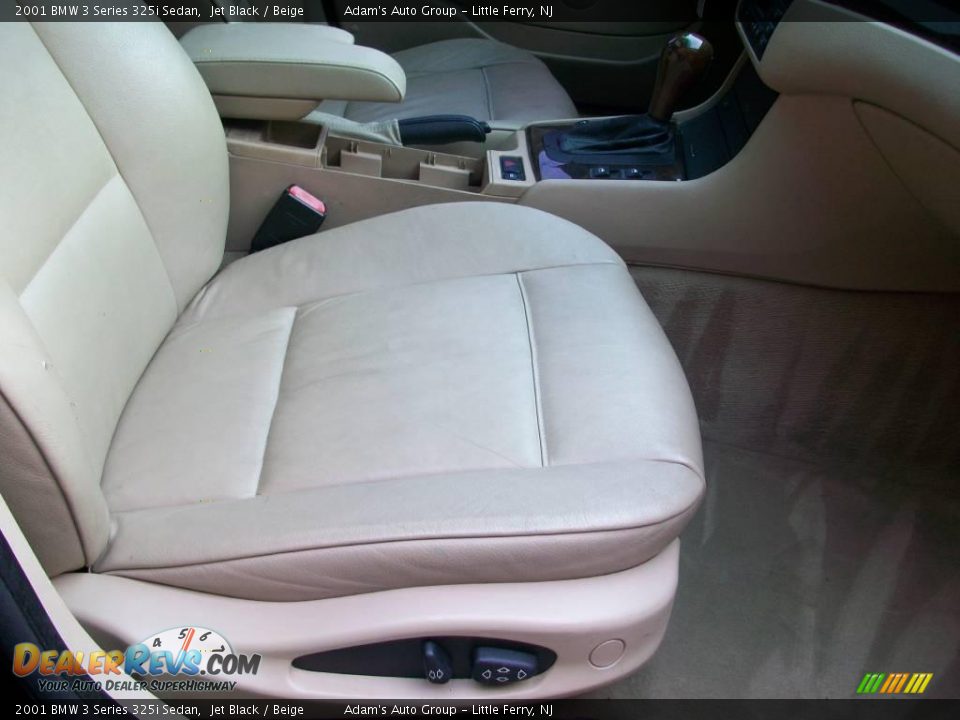 2001 BMW 3 Series 325i Sedan Jet Black / Beige Photo #21