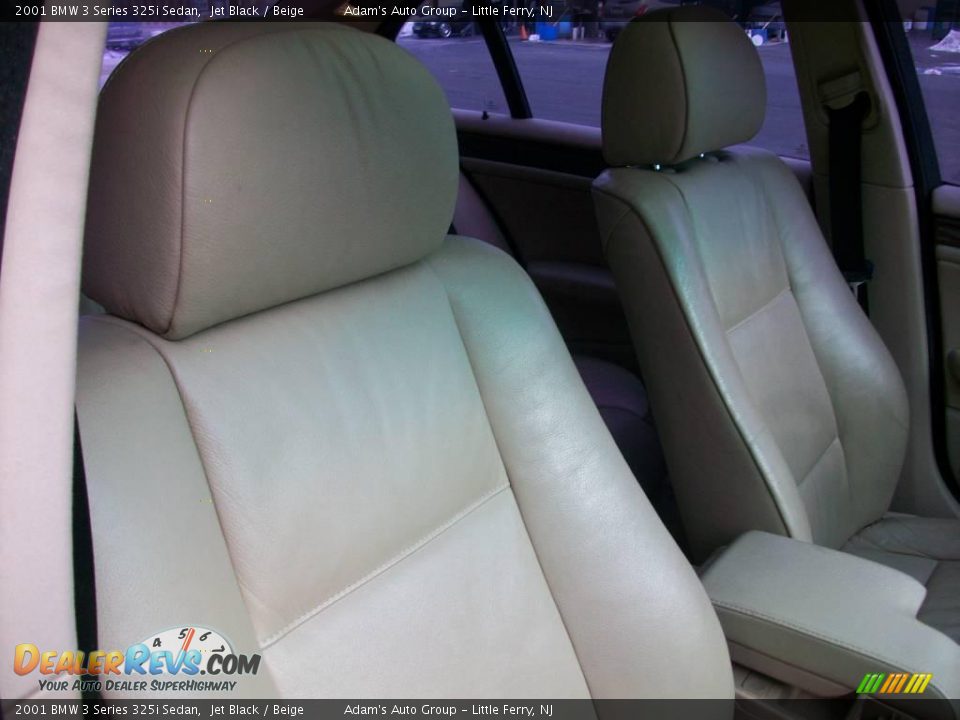 2001 BMW 3 Series 325i Sedan Jet Black / Beige Photo #22
