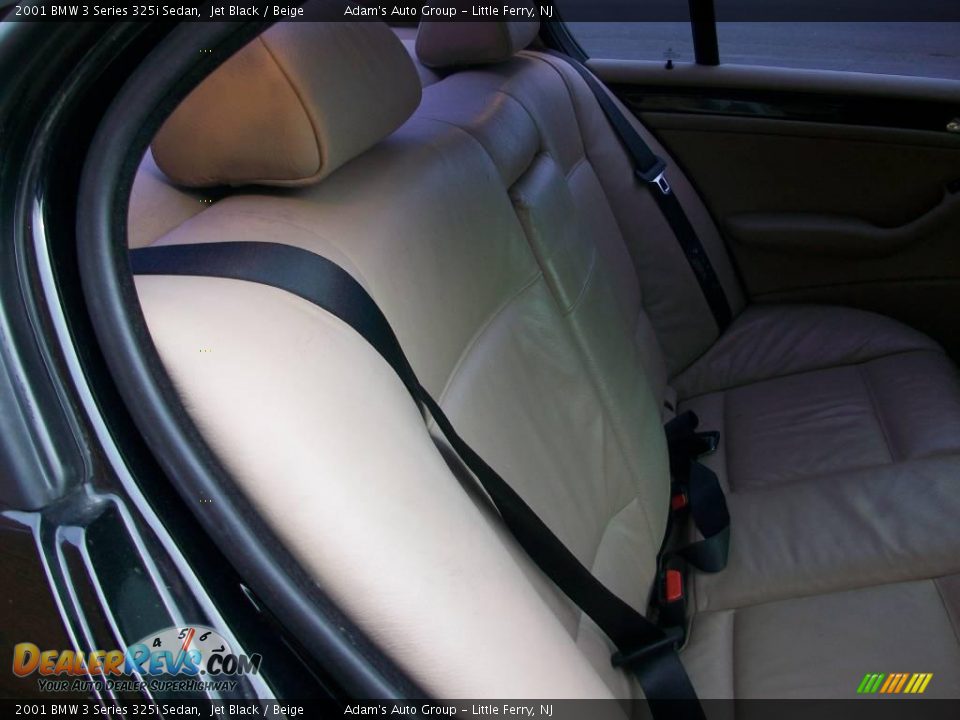 2001 BMW 3 Series 325i Sedan Jet Black / Beige Photo #26