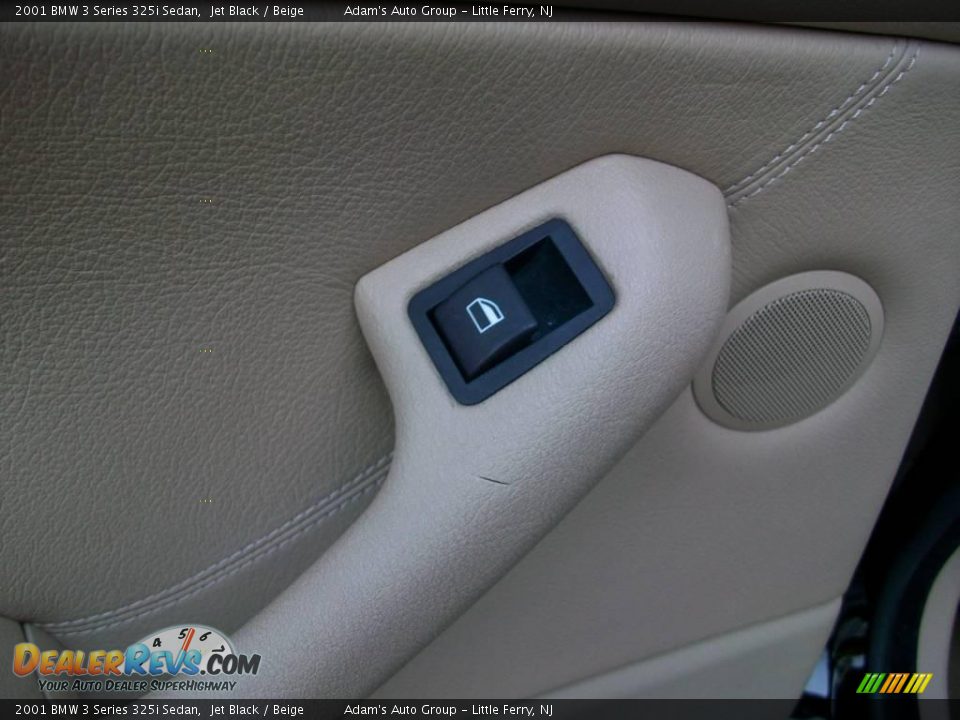 2001 BMW 3 Series 325i Sedan Jet Black / Beige Photo #27