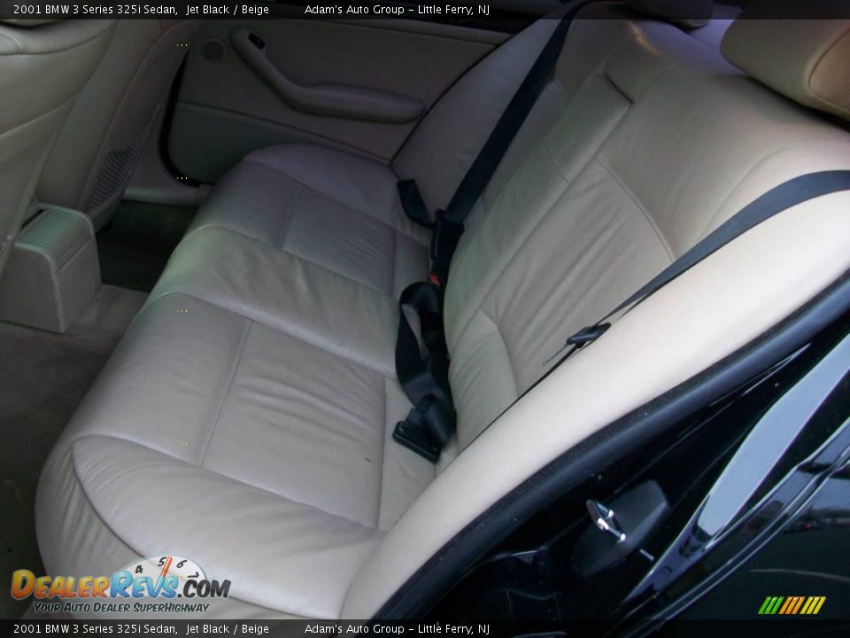 2001 BMW 3 Series 325i Sedan Jet Black / Beige Photo #28