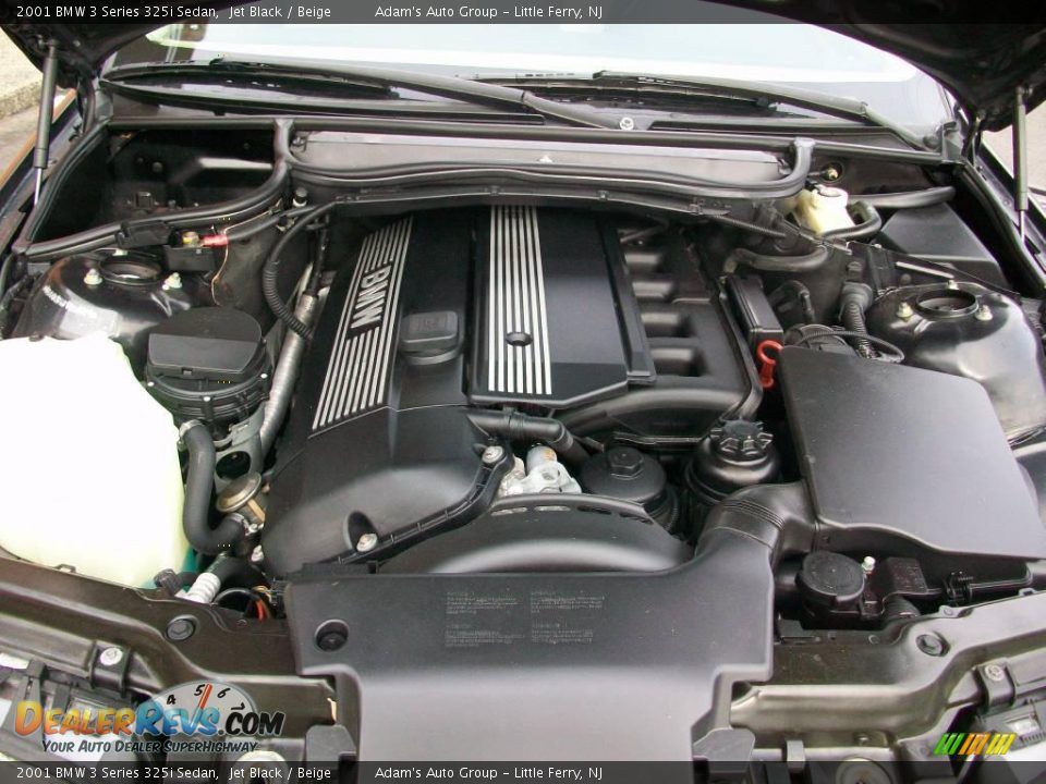 2001 BMW 3 Series 325i Sedan Jet Black / Beige Photo #29