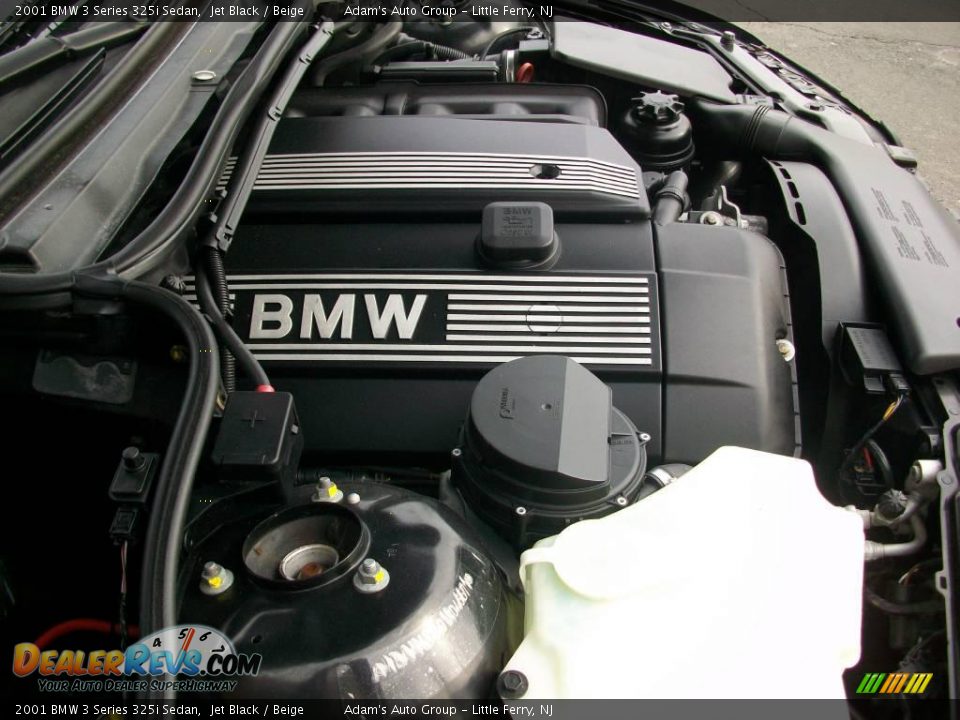 2001 BMW 3 Series 325i Sedan Jet Black / Beige Photo #30