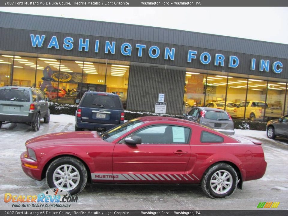 2007 Ford Mustang V6 Deluxe Coupe Redfire Metallic / Light Graphite Photo #1