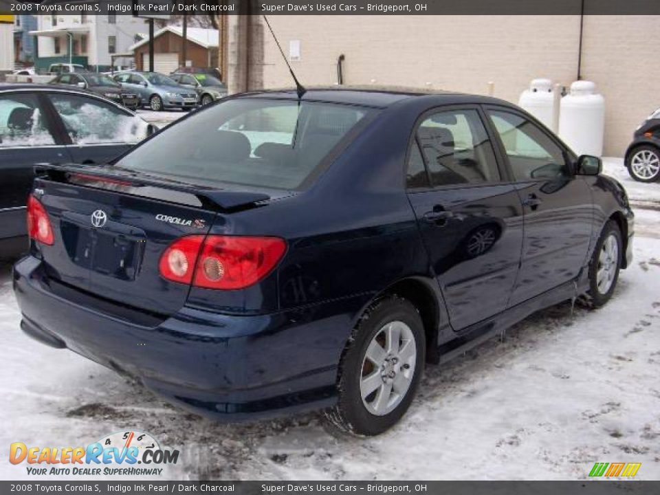 2008 Toyota Corolla S Indigo Ink Pearl / Dark Charcoal Photo #2
