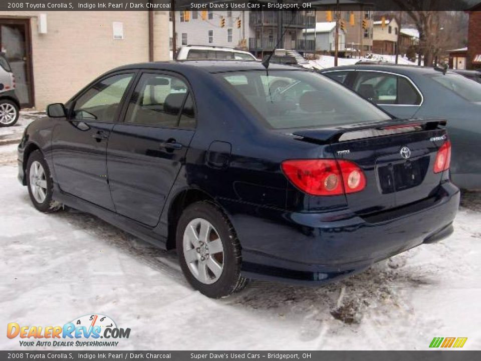 2008 Toyota Corolla S Indigo Ink Pearl / Dark Charcoal Photo #4