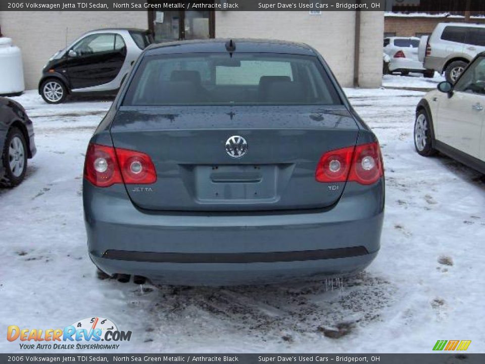 2006 Volkswagen Jetta TDI Sedan North Sea Green Metallic / Anthracite Black Photo #3