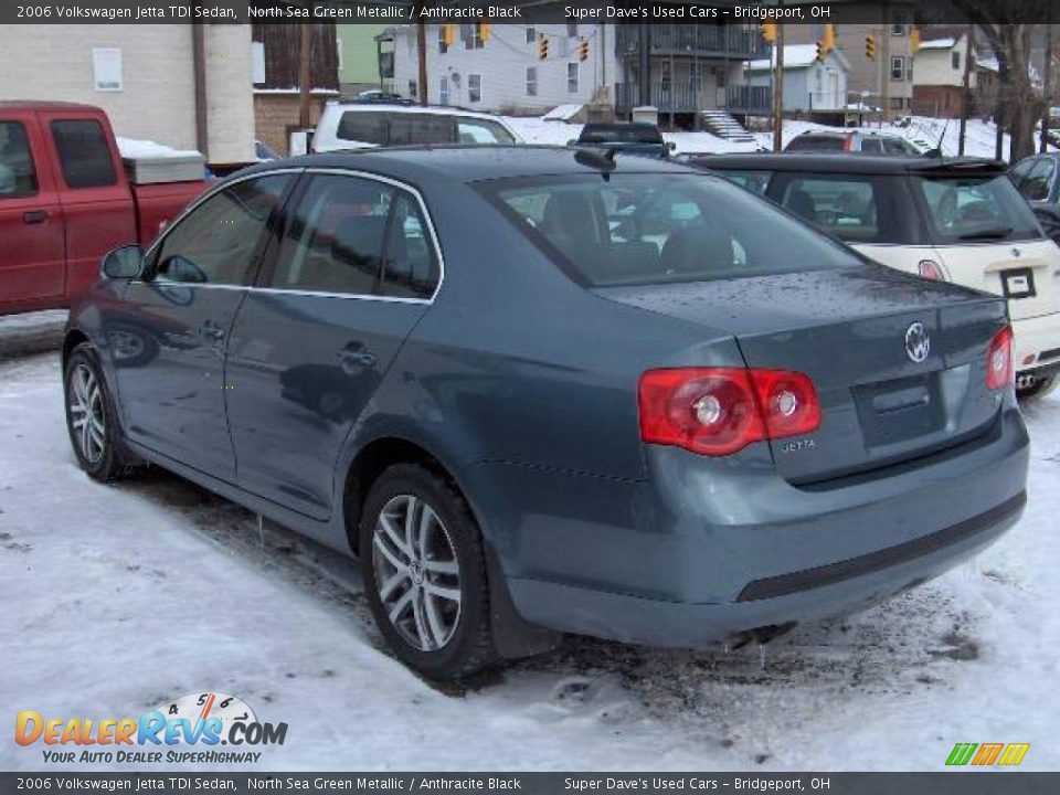 2006 Volkswagen Jetta TDI Sedan North Sea Green Metallic / Anthracite Black Photo #4