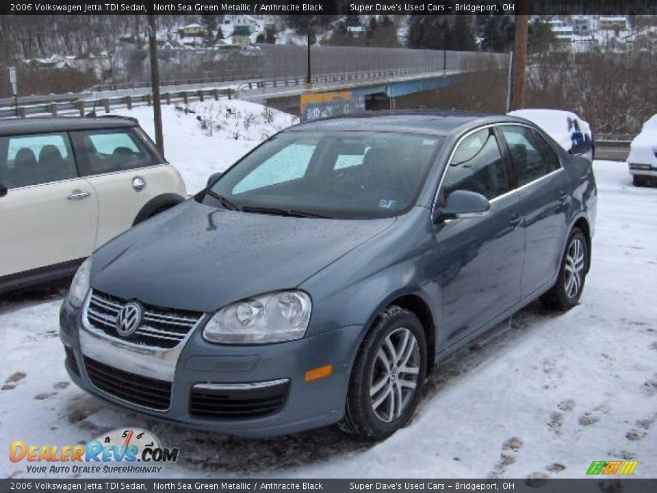 2006 Volkswagen Jetta TDI Sedan North Sea Green Metallic / Anthracite Black Photo #5
