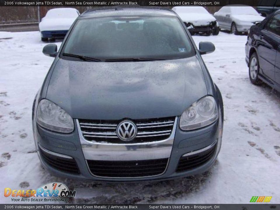 2006 Volkswagen Jetta TDI Sedan North Sea Green Metallic / Anthracite Black Photo #6