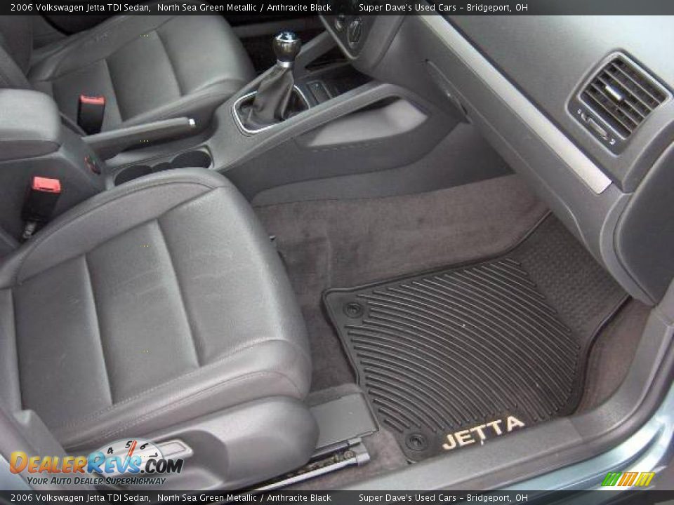 2006 Volkswagen Jetta TDI Sedan North Sea Green Metallic / Anthracite Black Photo #7