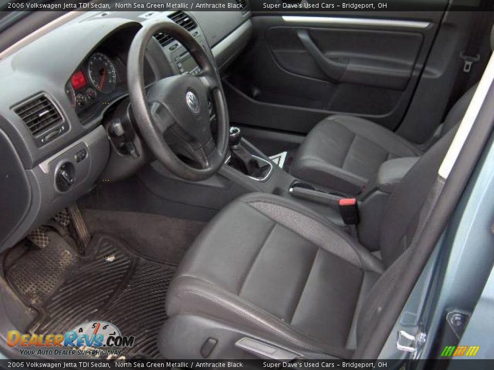 2006 Volkswagen Jetta TDI Sedan North Sea Green Metallic / Anthracite Black Photo #10