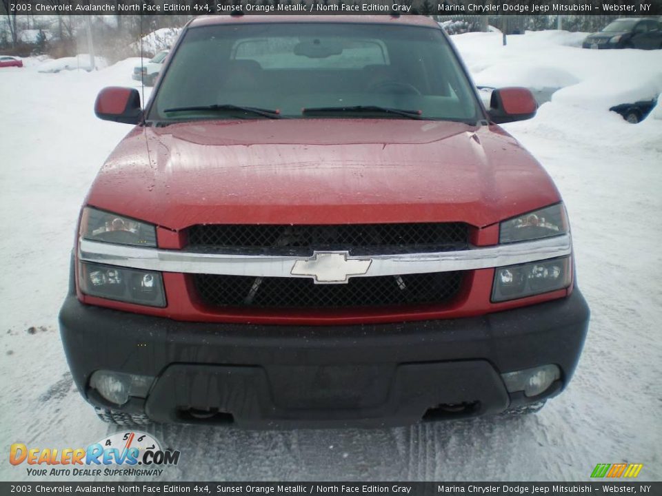 2003 Chevrolet Avalanche North Face Edition 4x4 Sunset Orange Metallic / North Face Edition Gray Photo #8