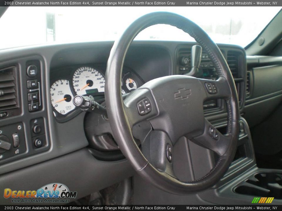 2003 Chevrolet Avalanche North Face Edition 4x4 Sunset Orange Metallic / North Face Edition Gray Photo #10