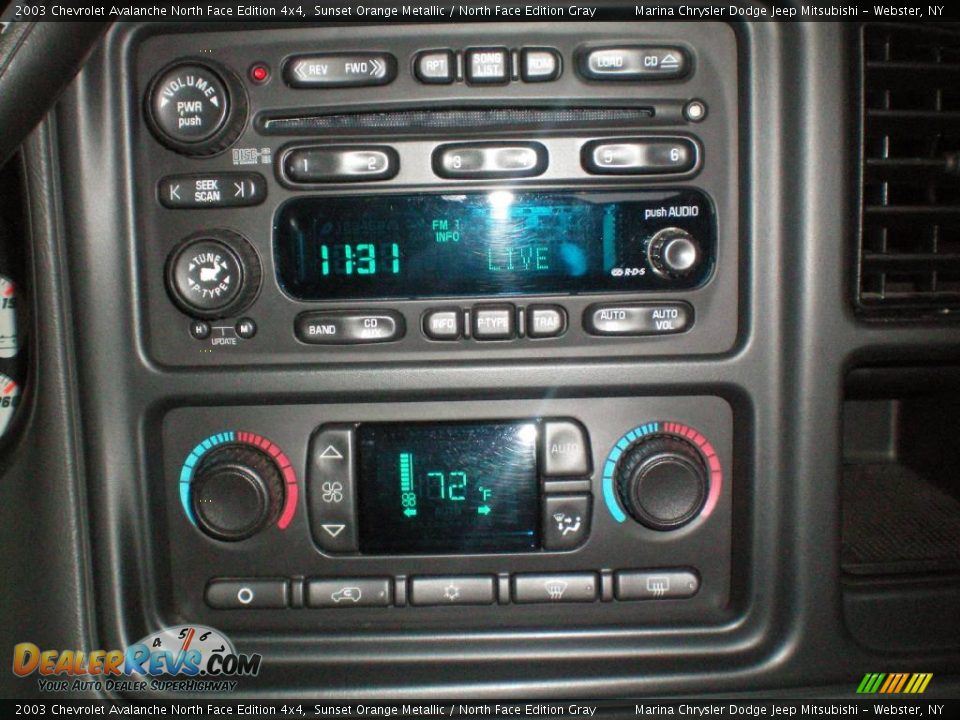 2003 Chevrolet Avalanche North Face Edition 4x4 Sunset Orange Metallic / North Face Edition Gray Photo #24