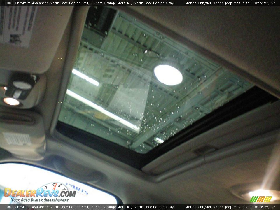 2003 Chevrolet Avalanche North Face Edition 4x4 Sunset Orange Metallic / North Face Edition Gray Photo #26