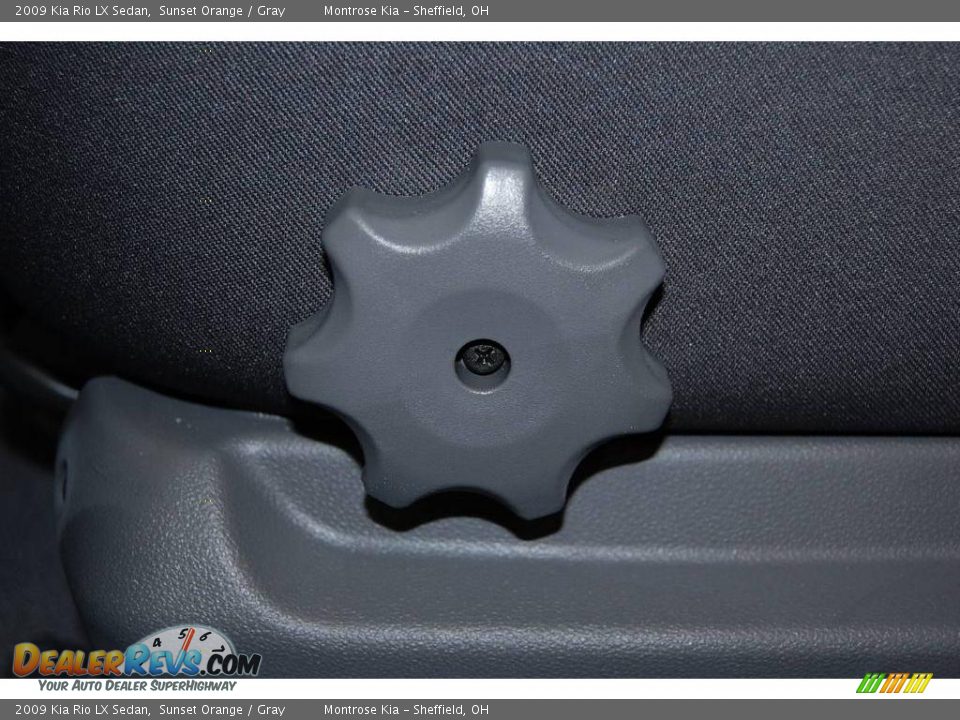 2009 Kia Rio LX Sedan Sunset Orange / Gray Photo #16