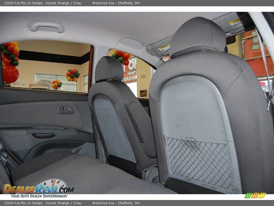 2009 Kia Rio LX Sedan Sunset Orange / Gray Photo #20
