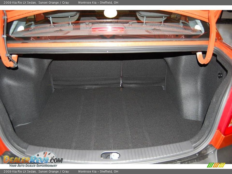 2009 Kia Rio LX Sedan Sunset Orange / Gray Photo #23