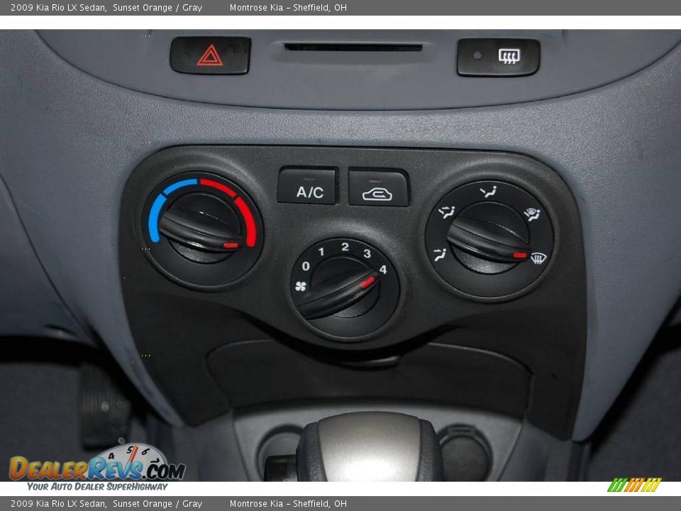 2009 Kia Rio LX Sedan Sunset Orange / Gray Photo #30