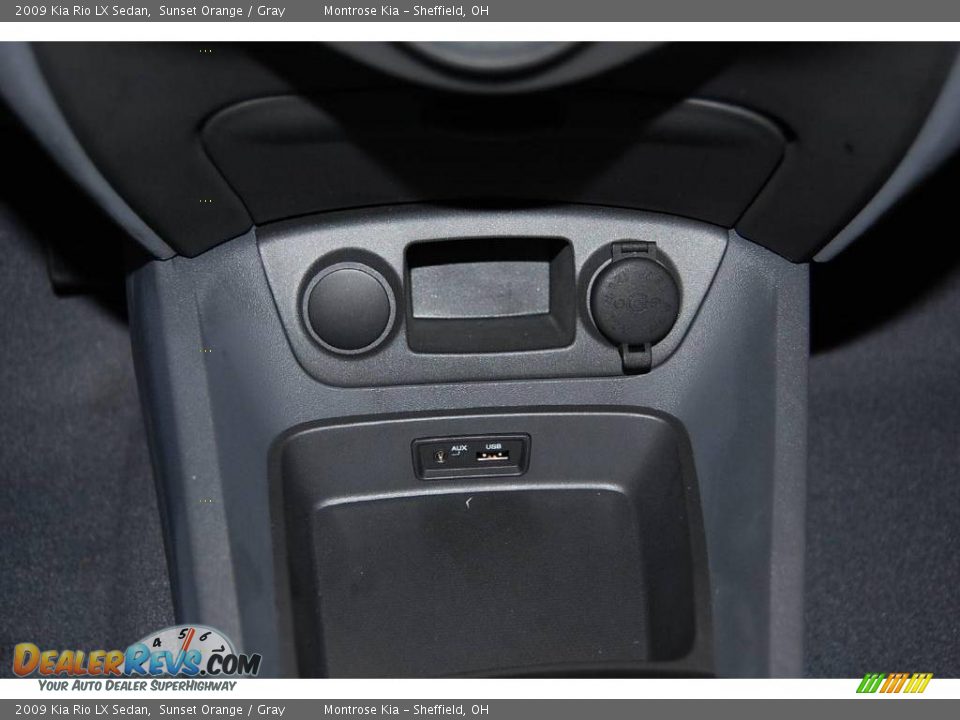 2009 Kia Rio LX Sedan Sunset Orange / Gray Photo #31