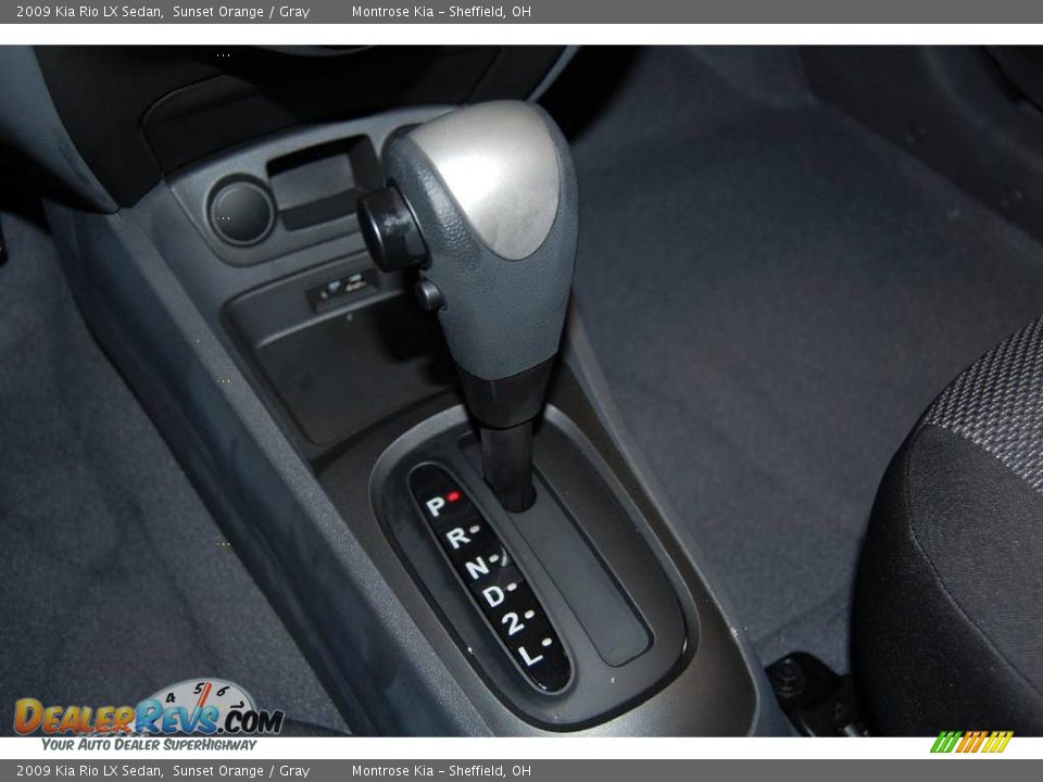 2009 Kia Rio LX Sedan Sunset Orange / Gray Photo #33