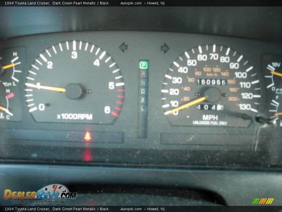 1994 Toyota Land Cruiser Dark Green Pearl Metallic / Black Photo #16