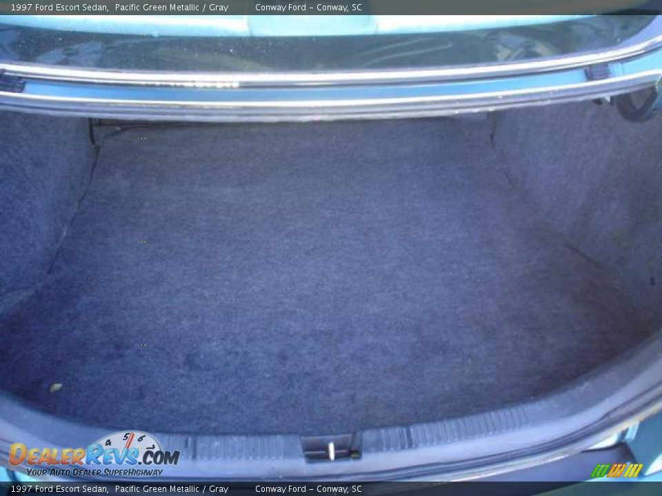 1997 Ford Escort Sedan Pacific Green Metallic / Gray Photo #14