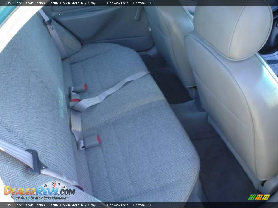 1997 Ford Escort Sedan Pacific Green Metallic / Gray Photo #15