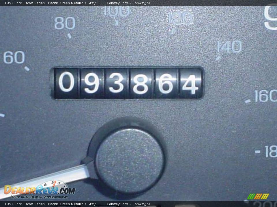 1997 Ford Escort Sedan Pacific Green Metallic / Gray Photo #25