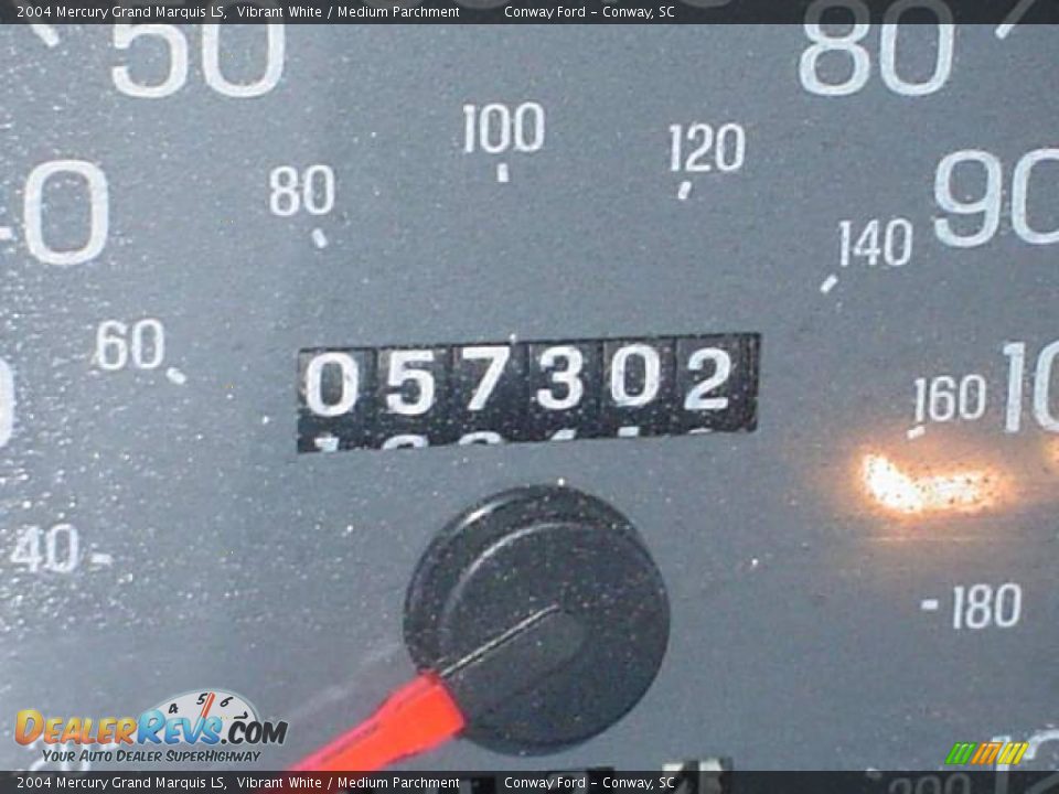 2004 Mercury Grand Marquis LS Vibrant White / Medium Parchment Photo #25