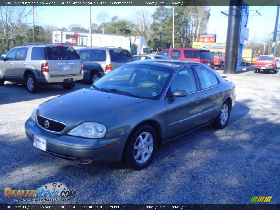 2002 Mercury Sable GS Sedan Spruce Green Metallic / Medium Parchment Photo #1