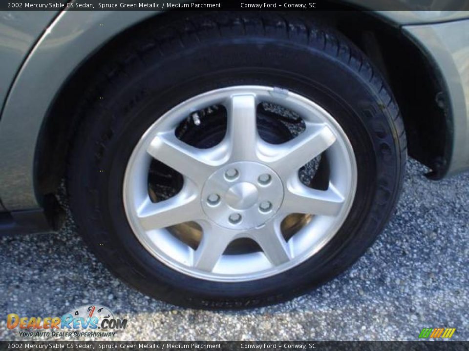 2002 Mercury Sable GS Sedan Spruce Green Metallic / Medium Parchment Photo #9