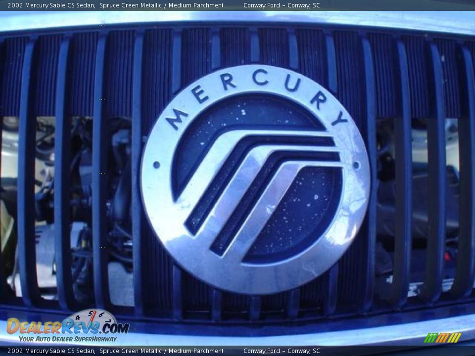 2002 Mercury Sable GS Sedan Spruce Green Metallic / Medium Parchment Photo #12