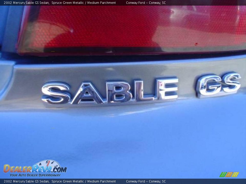 2002 Mercury Sable GS Sedan Spruce Green Metallic / Medium Parchment Photo #13