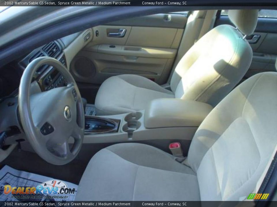 2002 Mercury Sable GS Sedan Spruce Green Metallic / Medium Parchment Photo #19
