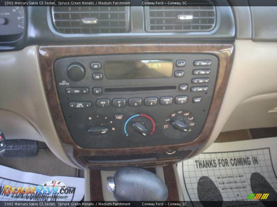 2002 Mercury Sable GS Sedan Spruce Green Metallic / Medium Parchment Photo #24