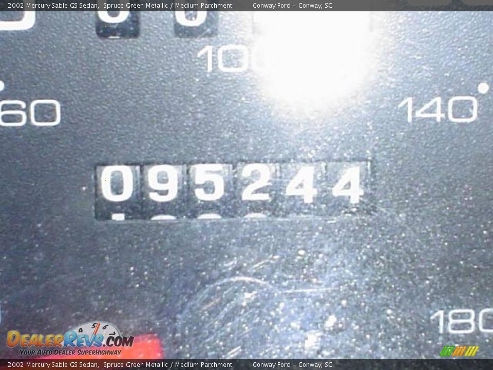 2002 Mercury Sable GS Sedan Spruce Green Metallic / Medium Parchment Photo #25