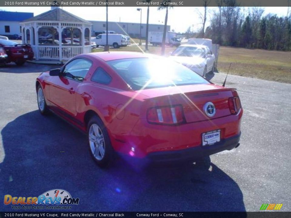 2010 Ford Mustang V6 Coupe Red Candy Metallic / Charcoal Black Photo #7