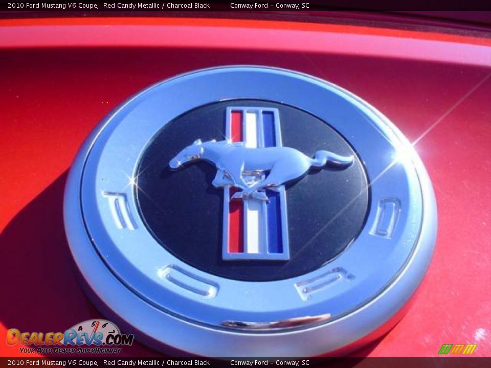 2010 Ford Mustang V6 Coupe Red Candy Metallic / Charcoal Black Photo #14
