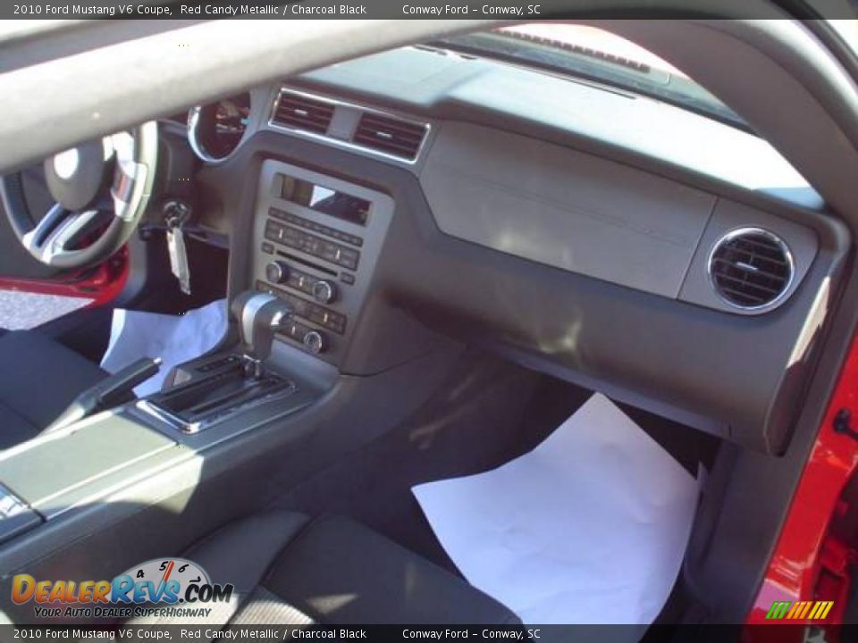 2010 Ford Mustang V6 Coupe Red Candy Metallic / Charcoal Black Photo #18