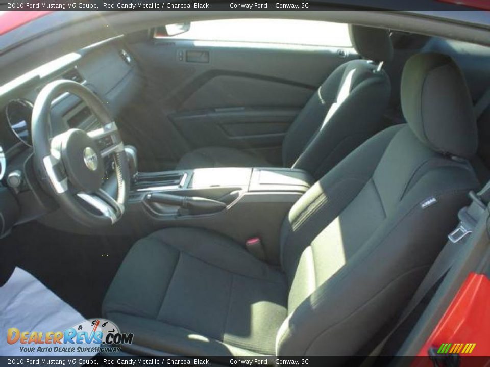 2010 Ford Mustang V6 Coupe Red Candy Metallic / Charcoal Black Photo #19
