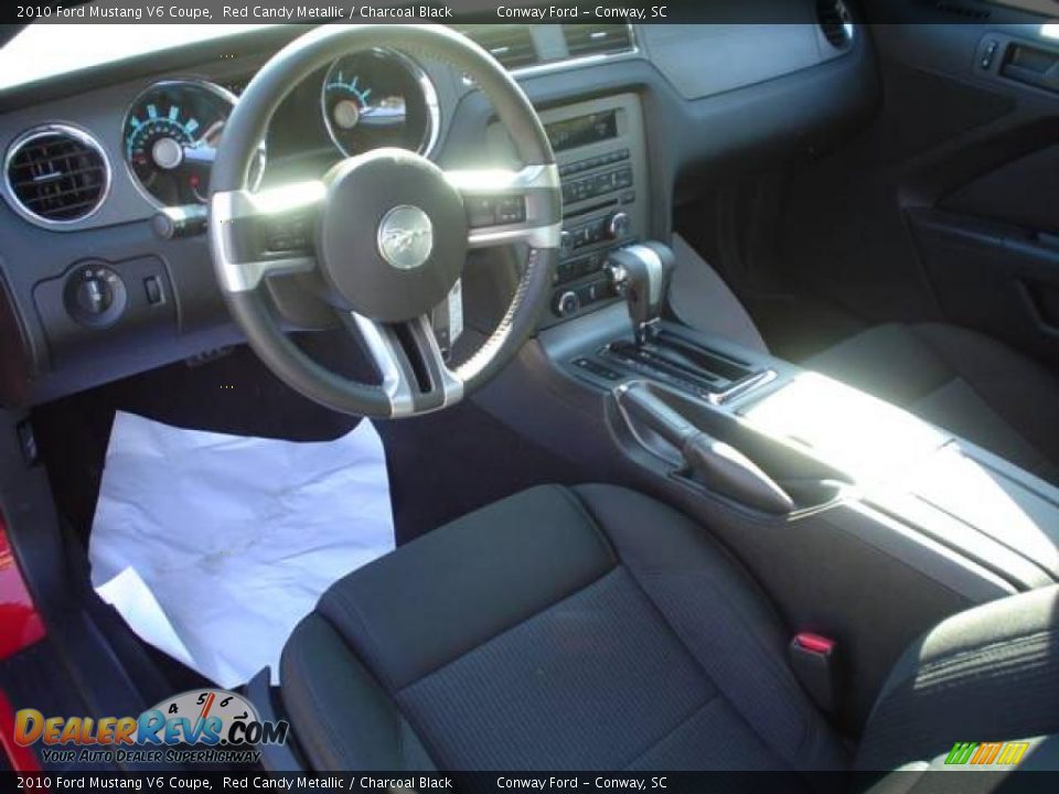2010 Ford Mustang V6 Coupe Red Candy Metallic / Charcoal Black Photo #20